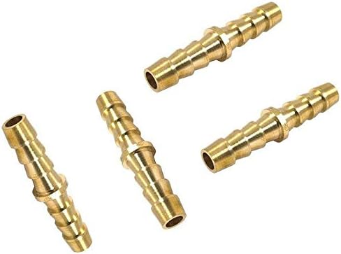 MOLMY 4PCS Replacement for 1/4" Brass Hose Barb Fitting Splicer Mender Coupling Coyote Gear