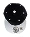 NYFASHION101 Plain Blank Flat Bill Adjustable Snapback Cap Hat -Black/White