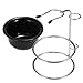 2PCS Universal Heavy Stainless Shaving Brush Stand Holder With Shaving Bowl-The Best Safety Razor Stand