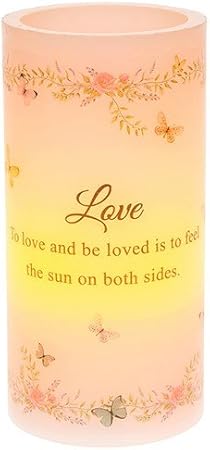 Frasi Natale In Inglese.Candela Di Cera Con Luce Led Effetto Tremolante Con Scritta In Inglese Love E Frase Sentimentale Lingua Italiana Non Garantita Ideale Come Regalo Di Compleanno E Natale Amazon It Casa E Cucina