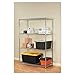 Alera ALE Industrial Heavy-Duty Wire Shelving Starter Kit, 4-Shelf, 48w x 24d x 72h, Silver