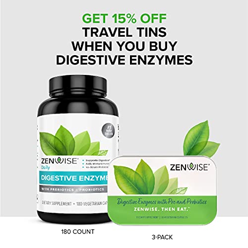 Zenwise Probiotic Digestive Multi Enzymes, Probiotics for Digestive