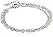 Fossil Silver Semi-Precious Double-Chain Bangle Bracelet