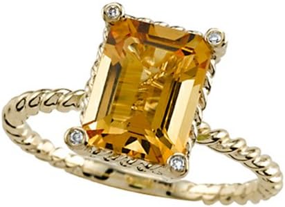 Genuine Citrine Ring by Effy Collection 14kt Size 8
