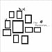 The Memories Quotes Wall Decal with 10 Photo Frames Wall Sticker DIY Removable Vinyl Family Lettering Sayings Wall Decor (Black)