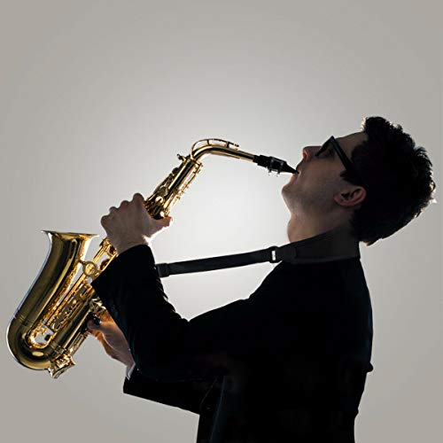 image for Saxophone Neck Strap for Soprano Tenor Alto Baritone Sax Black By Kmis