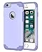 iPhone 6 Cases, Vogue Shop 2in1 Hybrid Hard PC Cover and Inner Soft Silicone Corner Protection High Impact Defender Combo Shell Case for iPhone 6 4.7 inch (purple)