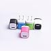 Weiup 5V/1.0AMP 1-Port USB Wall Charger - White,Black,Blue,Rose Red,Green (5-Pack)