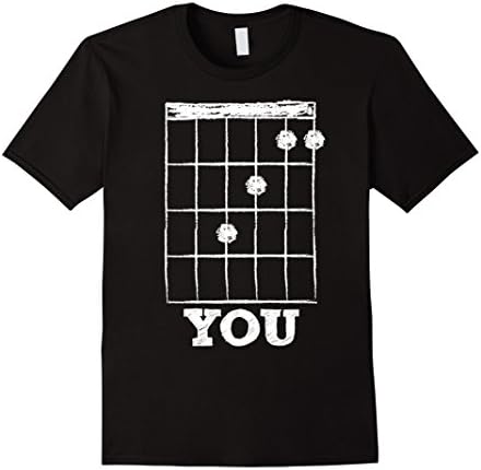 Men's Funny Guitarist T-Shirt - F You! Large Black