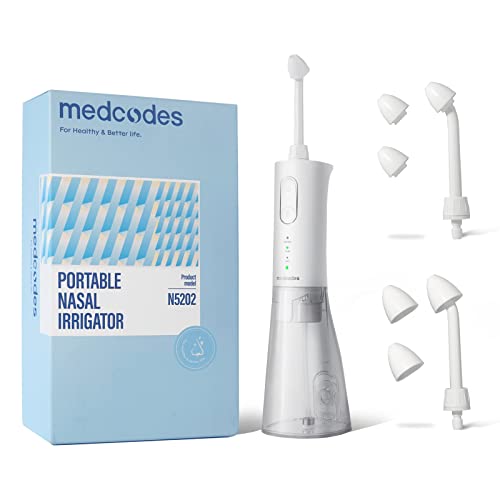 medcodes Neti Pot Sinus Rinsing, Cordless Nasal Irrigation System Nasal ...