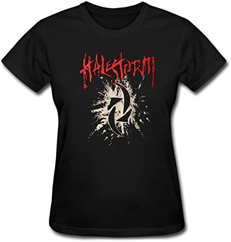 SKNO Woman's Halestorm Whirlwind ComfortSoft Round Neck T-Shirt black S