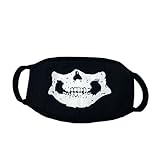 Trenton Unisex Anti Dust Cotton Face Mouth Mask Cool Luminous for Cosplay Party Outdoor