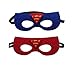 12 Pieces Superheroes Party Character Felt Fun Cosplay Masks Headwear Spiderman Superman Boys and Girls Theme (Superman)