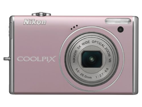 Nikon Coolpix S640 12.2MP Digital Camera with 5x Wide Angle Optical Vibration Reduction (VR) Zoom and 2.7-inch LCD (Precious Pink)