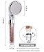 Ionic Shower Head,High Pressure Water Saving 3 Mode Function Filtered Handheld Showerhead,Anion Energy Ball Purifies Water Shower Remove Chlorine,Softens Hard Water