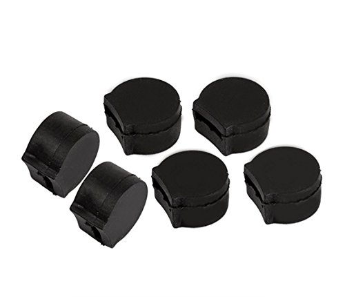 Vizcaya Black Rubber Clarinet Thumb Rest Cushion Protector Comfortable Pack of 6 - Thumbnail 2