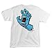 SANTA CRUZ Men's S/S T-Shirt Screaming Hand Skate T-Shirt - Black, Size: Large
