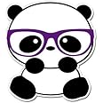 GT Graphics Express Nerd Panda - Vinyl Sticker Waterproof Decal