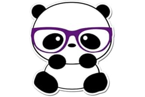 GT GRAPHICS EXPRESS Nerd Panda - Vinyl Sticker Waterproof Decal