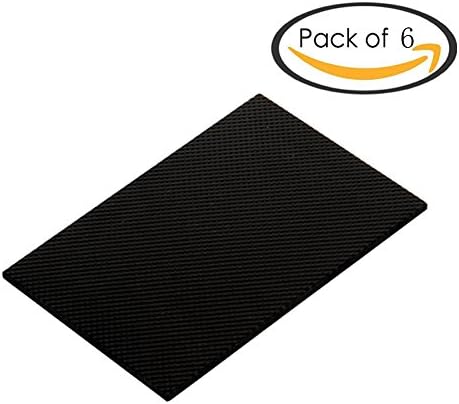 Welldoit 6 Piece Self Stick Rubber Anti Skid Pad Furniture and Floor Protectors