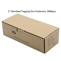 PAG 2" Standard Tagging Gun Fasteners Tag Barbs Attachments for All Standard Price Tag Gun, 5000pcs - 50pcs/Clip, Clear