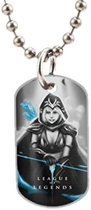 LOL Ashe Game Player Vertical Fashion Image Custom Unique Personalized Dog Tag Necklaces, dogtag size About 1.3X 2.2 inches Ideal Gift