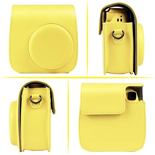 CAIUL Compatible 7 dans 1 Accessoires Set for Fujifilm Instax Mini 9 8 8+ Appareil Photo avec Housse, Album, Close-Up Lentille, Cadres et d'autres Accessoires (Jaune Citron) - Image 2