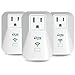 KMC 3 Pack Wi-Fi Smart Plug with Energy Monitoring, Compatible with Amazon Alexa Google Home, No Hub Required, Remote Control Outlet with Timing Function, ETL Listed