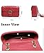Women Fashion Shoulder Bag Jelly Clutch Leather Handbag Quilted Crossbody Bag with Chain