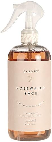 Illume Collectiv Counter Spray 16.5 fl.oz./488ml NEW 2017 Spring Collection (Rosewater Sage)