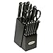 Oceanstar KS1194 Contemporary 15-Piece Knife Set with Block