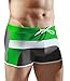 Zengvee Men's Surfing Swimwear Sexy Swim Trunk L Gray/Green