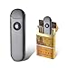 SunTime USB Mini Lighter Electric Reachargeable Flameless Windproof Slim Cigarette Portable Double Side Coil Lighters (Black)