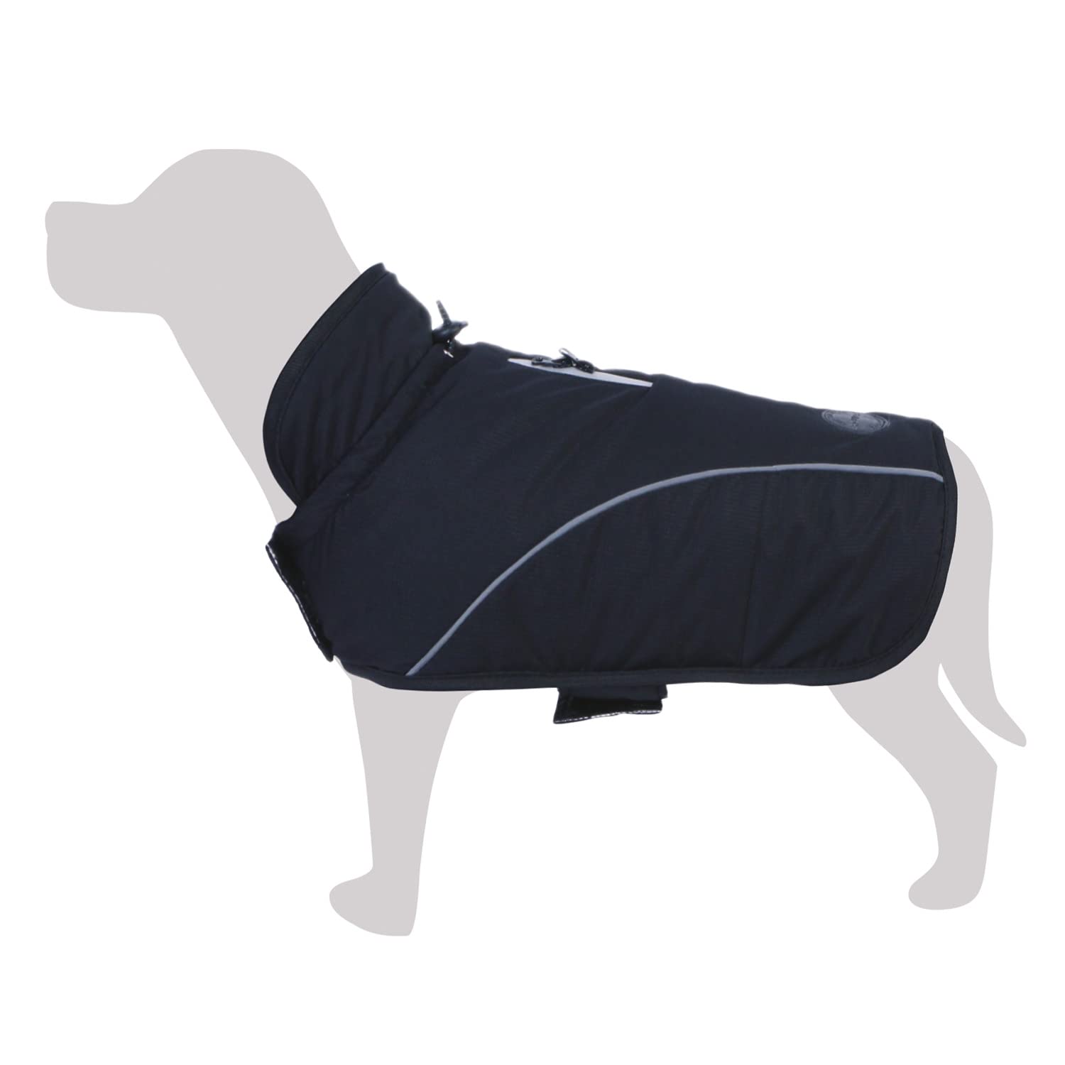 Waterproof Black Iceland - L/35 cm - Dog Clothes - Helps Protect Them from the Cold - Pet Accessories - Coats, Sweatshirts, Jerseys, Vest, Jackets, Sweaters, Sweaters,