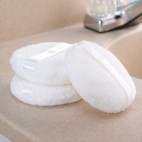 Joly Loose powder Puff, 4.12'' Large Body Puff W Ribbon (10.5cm) (3PCS)