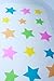 Non-Slip Bath Mat for Baby / Toddler / Children (Colorful Stars, Safe, Eco-Friendly, Anti Microbial)