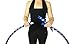 2 Hula Hoops in One! Great Trainer and Beginner Hoop for Fitness, Dance and Workouts. (Silver;Blue, Small;Medium)