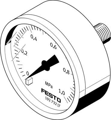 Festo 192734 MA-50-1-G1/4-MPA Pressure Gauge
