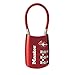 Master Lock 4688D Accepted Set Your Own Combination TSA Approved Luggage Lock, 1 Pack, Red primary