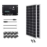 Renogy 200 Watt 12 Volt Monocrystalline Solar Starter Kit with Wanderer