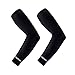 SONTHIN 1 Pair UV Protection Arm Sleeves for Cycling/Running/Basketball/Baseball/Golf/Hiking and More Outside Activities (Black,White,Red,Blue,Green)