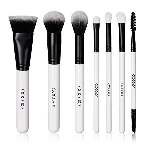 Docolor 7pcs professional makeup brush set face foundat…