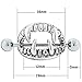 Maggie 1 Pair Chic Surgical Steel Crystal Fangs Nipple Bar Ring Shield Barbell Body Jewelry