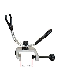 brocraft 2pcs Heavy Duty Polo caña de pescar Soporte con Pinza Universal de Aluminio