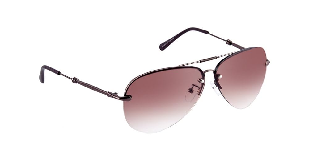 Buy MacV Aviator Men & Women Sunglasses 100 UV Protected Brown