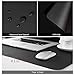 MONYES Thick Desk Pad Protector, PU Leather Desk Mat Blotters, Black Laptop Mat for Office/Home (24