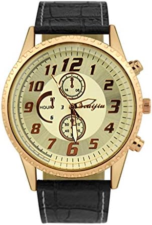 Fashion Leather Men's Quartz Watch Men's Watch Luxury Casual Watch Clock