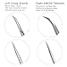 EMEDA Eyelash Extension Tweezers 2 Pieces VETUS Straight and J Curved Tweezers for Eyelash Extensions Precision Lashing Tweezers Professional Tools for Isolation Classic Volume Lash Extensions