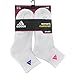 adidas Womens Athletic Cushioned Quarter Socks With Arch Compression (6-pair)