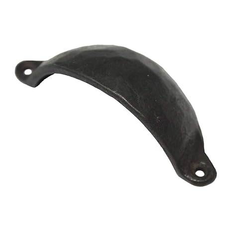 5 Pcs Vintage Black Metal 90 Mm Cup Pulls Handle Furniture Drawer